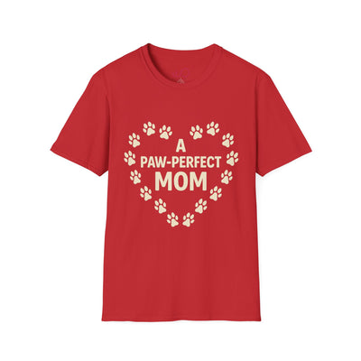 Paw-Perfect Mom Unisex Softstyle T-Shirt