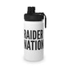 Raider Nation Stainless Steel Water Bottle, Sports Lid 12 18 32oz