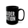 Raider Nation Black Coffee Mug 11oz, 15oz