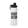 Raider Nation Stainless Steel Water Bottle, Sports Lid 12 18 32oz