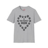A Paw-Perfect Mom Unisex Softstyle T-Shirt - Ideal Gift for Dog Mom