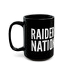 Raider Nation Black Coffee Mug 11oz, 15oz