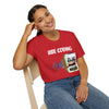 Vibe Coding Unisex Softstyle T-Shirt, Casual Graphic Tee, Tech-Inspired Shirt, Gift for Coders, Retro Vibe Shirt, Comfortable Everyday Wear