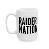 Raider Nation White And Black Coffee Mug 11oz, 15oz