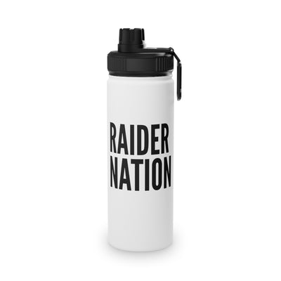 Raider Nation Stainless Steel Water Bottle, Sports Lid 12 18 32oz