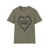 A Paw-Perfect Mom Unisex Softstyle T-Shirt - Ideal Gift for Dog Mom