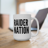 Raider Nation White And Black Coffee Mug 11oz, 15oz