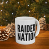 Raider Nation White And Black Coffee Mug 11oz, 15oz