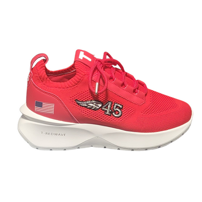 Trump 45 Red Wave And White Potus45 Casual Shoes Sneakers USA