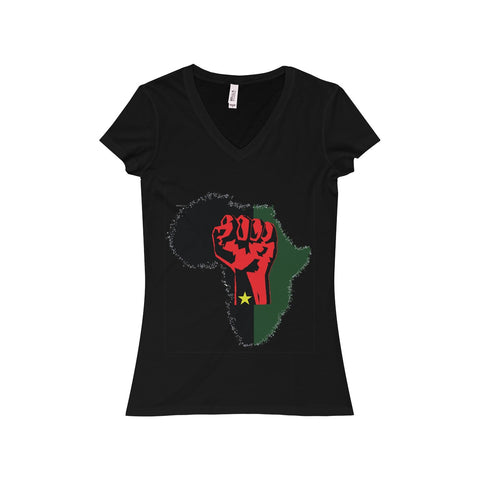 Women's Africa Rising Short Sleeve V-Neck Tee