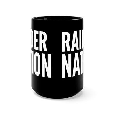 Raider Nation Black Mug 15oz